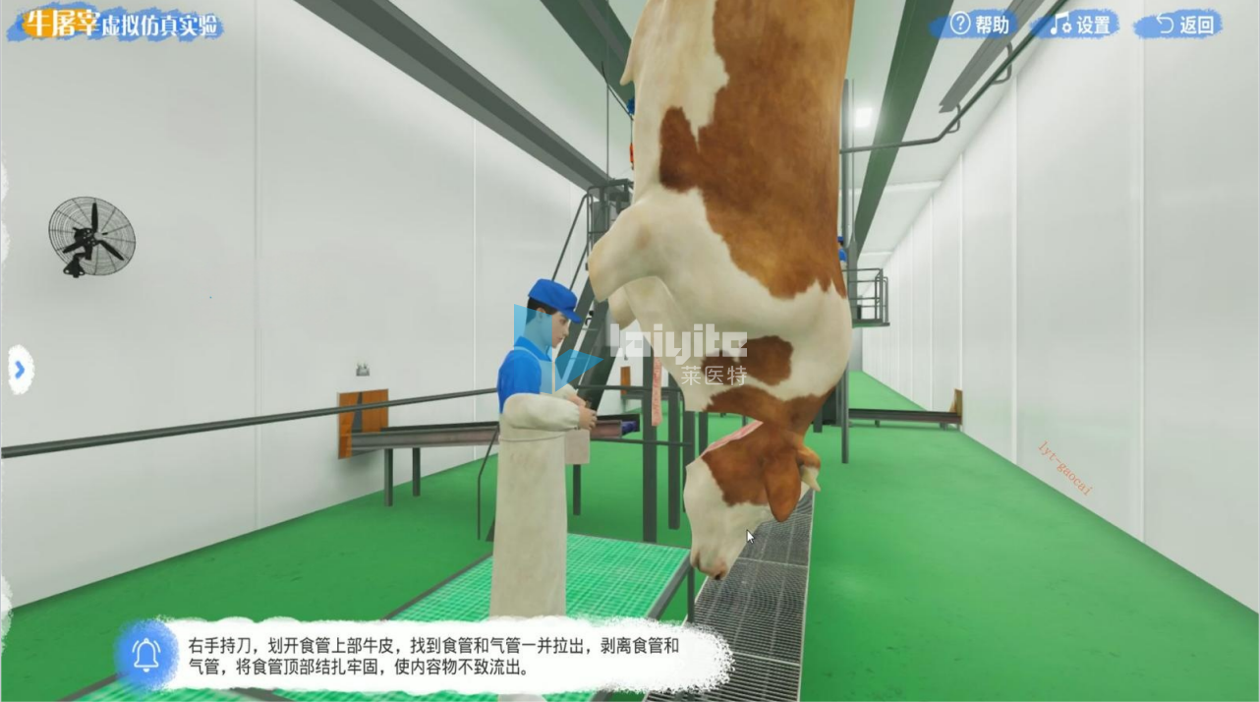 牛屠宰虚拟仿真实训系统